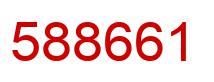Number 588661 red image