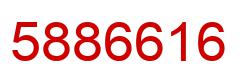 Number 5886616 red image