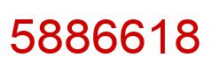 Number 5886618 red image
