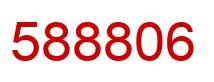 Number 588806 red image