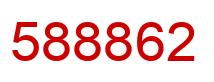 Number 588862 red image