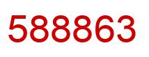 Number 588863 red image