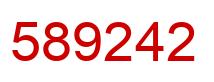 Number 589242 red image