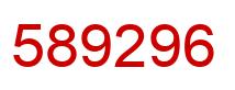 Number 589296 red image