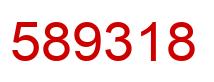 Number 589318 red image