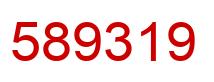 Number 589319 red image