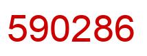 Number 590286 red image