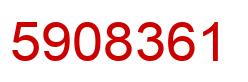 Number 5908361 red image