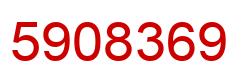 Number 5908369 red image