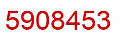 Number 5908453 red image