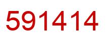 Number 591414 red image