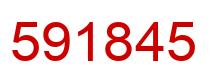 Número 591845 imagen rojo