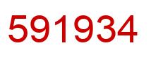 Number 591934 red image