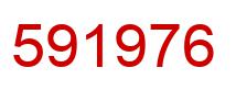 Number 591976 red image