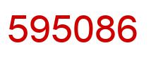 Number 595086 red image