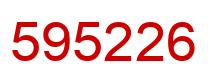 Número 595226 imagen rojo
