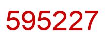 Número 595227 imagen rojo