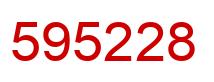 Número 595228 imagen rojo