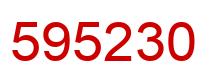Número 595230 imagen rojo