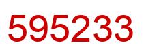 Número 595233 imagen rojo