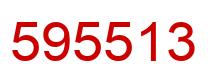 Number 595513 red image