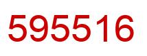 Number 595516 red image