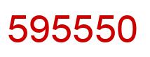 Number 595550 red image