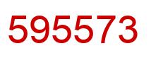 Number 595573 red image