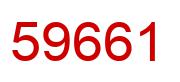 Number 59661 red image