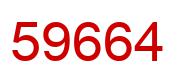 Number 59664 red image