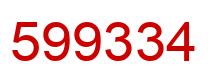 Número 599334 imagen rojo