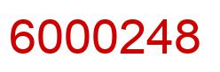 Number 6000248 red image