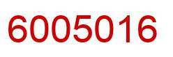 Número 6005016 imagen rojo