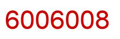 Number 6006008 red image