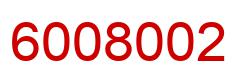 Número 6008002 imagen rojo