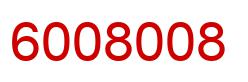 Number 6008008 red image