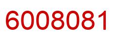 Número 6008081 imagen rojo