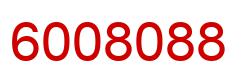 Número 6008088 imagen rojo