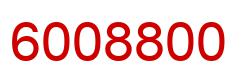 Number 6008800 red image