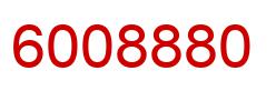 Number 6008880 red image