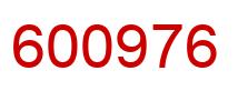 Number 600976 red image