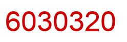 Number 6030320 red image