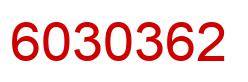 Number 6030362 red image