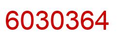 Number 6030364 red image