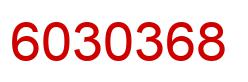 Number 6030368 red image