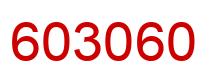 Number 603060 red image