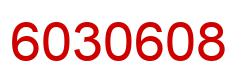 Number 6030608 red image