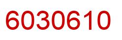 Number 6030610 red image