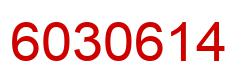Number 6030614 red image