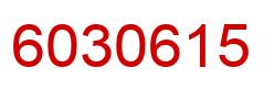 Number 6030615 red image